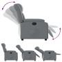 Sillón reclinable eléctrico de cuero sintético gris de , Sillones - Ref: Foro24-3205253, Precio: 256,01 €, Descuento: %