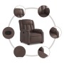 Sillón reclinable elevable cuero sintético marrón de , Sillones - Ref: Foro24-3205266, Precio: 286,96 €, Descuento: %