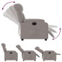 Sillón reclinable eléctrico tela gris taupé de , Sillones - Ref: Foro24-3205300, Precio: 274,37 €, Descuento: %