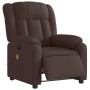 Sillón reclinable de masaje eléctrico tela marrón oscuro de , Sillones - Ref: Foro24-3205309, Precio: 280,09 €, Descuento: %