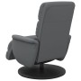 Sillón reclinable de masaje con reposapiés cuero sintético gris de , Sillones - Ref: Foro24-356727, Precio: 232,13 €, Descuen...