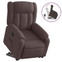 Sillón reclinable elevable tela marrón oscuro de , Sillones - Ref: Foro24-3205321, Precio: 292,94 €, Descuento: %
