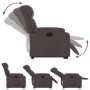 Sillón reclinable elevable tela marrón oscuro de , Sillones - Ref: Foro24-3205321, Precio: 292,94 €, Descuento: %
