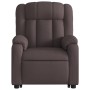 Sillón reclinable elevable tela marrón oscuro de , Sillones - Ref: Foro24-3205321, Precio: 292,94 €, Descuento: %