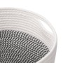 Cestas de almacenaje 2 uds algodón gris y blanco Ø28x18 cm de , Cestas - Ref: Foro24-358458, Precio: 29,37 €, Descuento: %