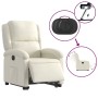 Sillón eléctrico reclinable elevable de terciopelo crema de , Sillones - Ref: Foro24-3204331, Precio: 332,96 €, Descuento: %