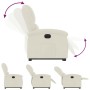 Sillón eléctrico reclinable elevable de terciopelo crema de , Sillones - Ref: Foro24-3204331, Precio: 332,96 €, Descuento: %