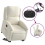 Sillón eléctrico reclinable elevable de terciopelo crema de , Sillones - Ref: Foro24-3204331, Precio: 332,96 €, Descuento: %