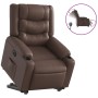 Sillón reclinable elevable eléctrico de cuero sintético marrón de , Sillones - Ref: Foro24-3206561, Precio: 366,13 €, Descuen...