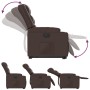 Sillón reclinable elevable eléctrico de cuero sintético marrón de , Sillones - Ref: Foro24-3206561, Precio: 366,13 €, Descuen...