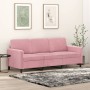Sofá de 3 plazas terciopelo rosa 180 cm de , Sofás - Ref: Foro24-359455, Precio: 317,73 €, Descuento: %