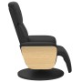 Sillón reclinable con reposapiés cuero sintético negro de , Sillones - Ref: Foro24-356629, Precio: 254,80 €, Descuento: %