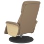Sillón reclinable masaje reposapiés cuero sintético capuchino de , Sillones - Ref: Foro24-356636, Precio: 235,49 €, Descuento: %
