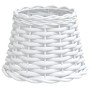 Pantalla para lámpara mimbre blanco Ø20x15 cm de , Pantallas para lámparas - Ref: Foro24-364381, Precio: 16,40 €, Descuento: %