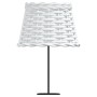 Pantalla para lámpara mimbre blanco Ø20x15 cm de , Pantallas para lámparas - Ref: Foro24-364381, Precio: 16,40 €, Descuento: %