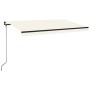 Toldo retráctil manual crema 400x350 cm de vidaXL, Toldos - Ref: Foro24-3069177, Precio: 349,75 €, Descuento: %