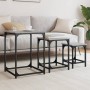 Mesas de centro apilables 3 pzas madera ingeniería gris Sonoma de , Mesas de centro - Ref: Foro24-838926, Precio: 54,32 €, De...