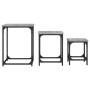 Mesas de centro apilables 3 pzas madera ingeniería gris Sonoma de , Mesas de centro - Ref: Foro24-838926, Precio: 54,32 €, De...