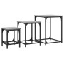 Mesas de centro apilables 3 pzas madera ingeniería gris Sonoma de , Mesas de centro - Ref: Foro24-838926, Precio: 54,32 €, De...
