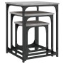 Mesas de centro apilables 3 pzas madera ingeniería gris Sonoma de , Mesas de centro - Ref: Foro24-838926, Precio: 54,32 €, De...