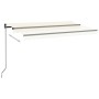 Toldo retráctil manual crema 400x350 cm de vidaXL, Toldos - Ref: Foro24-3069177, Precio: 349,75 €, Descuento: %