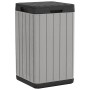 Cubo de basura de exterior PP gris 38x38x65 cm de , Cubos de la basura y papeleras - Ref: Foro24-364225, Precio: 104,93 €, De...