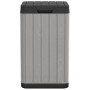 Cubo de basura de exterior PP gris 38x38x65 cm de , Cubos de la basura y papeleras - Ref: Foro24-364225, Precio: 104,93 €, De...
