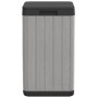 Cubo de basura de exterior PP gris 38x38x65 cm de , Cubos de la basura y papeleras - Ref: Foro24-364225, Precio: 104,93 €, De...