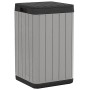 Cubo de basura de exterior PP gris 38x38x65 cm de , Cubos de la basura y papeleras - Ref: Foro24-364225, Precio: 104,93 €, De...