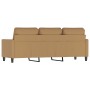 Sofá de 3 plazas terciopelo marrón 180 cm de , Sofás - Ref: Foro24-359216, Precio: 311,58 €, Descuento: %