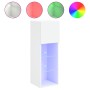Mueble para TV con luces LED blanco 30,5x30x90 cm de , Muebles TV - Ref: Foro24-837001, Precio: 57,39 €, Descuento: %