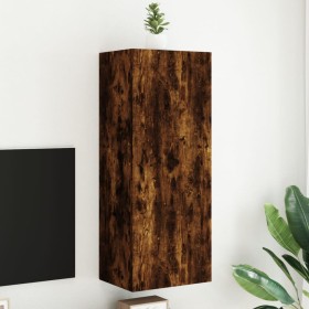Mueble de TV de pared madera roble ahumado 40,5x30x102 cm de , Muebles TV - Ref: Foro24-836935, Precio: 62,84 €, Descuento: %
