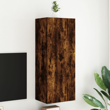 Mueble de TV de pared madera roble ahumado 40,5x30x102 cm de , Muebles TV - Ref: Foro24-836935, Precio: 62,84 €, Descuento: %