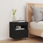 Mueble de TV de pared con luces LED negro 40x30x40 cm de , Muebles TV - Ref: Foro24-837171, Precio: 38,28 €, Descuento: %