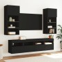 Mueble de TV de pared con luces LED negro 40x30x40 cm de , Muebles TV - Ref: Foro24-837171, Precio: 38,28 €, Descuento: %