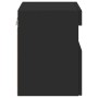 Mueble de TV de pared con luces LED negro 40x30x40 cm de , Muebles TV - Ref: Foro24-837171, Precio: 38,28 €, Descuento: %