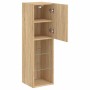Muebles de TV con luces LED 2 uds roble Sonoma 30,5x30x102 cm de , Muebles TV - Ref: Foro24-837020, Precio: 105,20 €, Descuen...