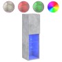 Muebles de TV con luces LED 2 uds gris hormigón 30,5x30x102 cm de , Muebles TV - Ref: Foro24-837022, Precio: 104,65 €, Descue...