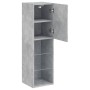 Muebles de TV con luces LED 2 uds gris hormigón 30,5x30x102 cm de , Muebles TV - Ref: Foro24-837022, Precio: 104,65 €, Descue...