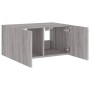 Mueble de TV de pared con luces LED gris Sonoma 60x35x31 cm de , Muebles TV - Ref: Foro24-837277, Precio: 46,77 €, Descuento: %
