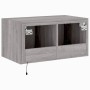 Mueble de TV de pared con luces LED gris Sonoma 60x35x31 cm de , Muebles TV - Ref: Foro24-837277, Precio: 46,77 €, Descuento: %