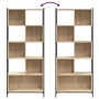 Estantería madera de ingeniería roble Sonoma 72x28x172 cm de , Librerías y estanterías - Ref: Foro24-3213653, Precio: 96,26 €...