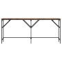 Mesa consola madera de ingeniería roble ahumado 180x29x75 cm de , Mesas auxiliares - Ref: Foro24-837764, Precio: 58,06 €, Des...