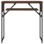 Mesa consola estante madera ingeniería marrón roble 75x30x75 cm de , Mesas auxiliares - Ref: Foro24-837801, Precio: 37,61 €, ...