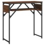 Mesa consola estante madera ingeniería marrón roble 75x30x75 cm de , Mesas auxiliares - Ref: Foro24-837801, Precio: 37,61 €, ...
