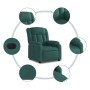 Sillón reclinable eléctrico tela verde oscuro de , Sillones - Ref: Foro24-3205298, Precio: 272,47 €, Descuento: %