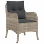 Set comedor de jardín 3 pzas cojines ratán sintético gris claro de , Conjuntos de jardín - Ref: Foro24-3211990, Precio: 311,5...