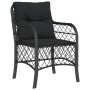Mesita y sillas con cojines 3 piezas ratán sintético negro de , Conjuntos de jardín - Ref: Foro24-3212096, Precio: 273,35 €, ...