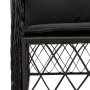 Mesita y sillas con cojines 3 piezas ratán sintético negro de , Conjuntos de jardín - Ref: Foro24-3212096, Precio: 273,35 €, ...