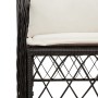 Mesita y sillas con cojines 3 piezas ratán sintético negro de , Conjuntos de jardín - Ref: Foro24-3212082, Precio: 282,85 €, ...